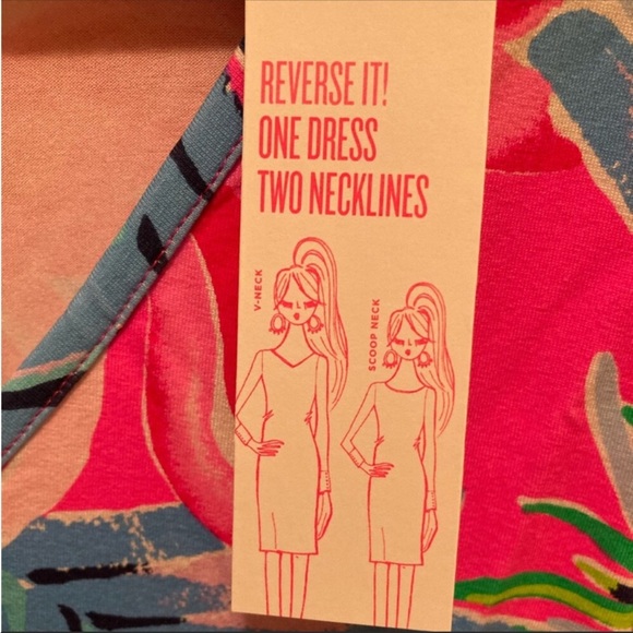 Lilly Pulitzer Kaisley Dual Neck Long Sleeve Dress (2) - Picture 6 of 9